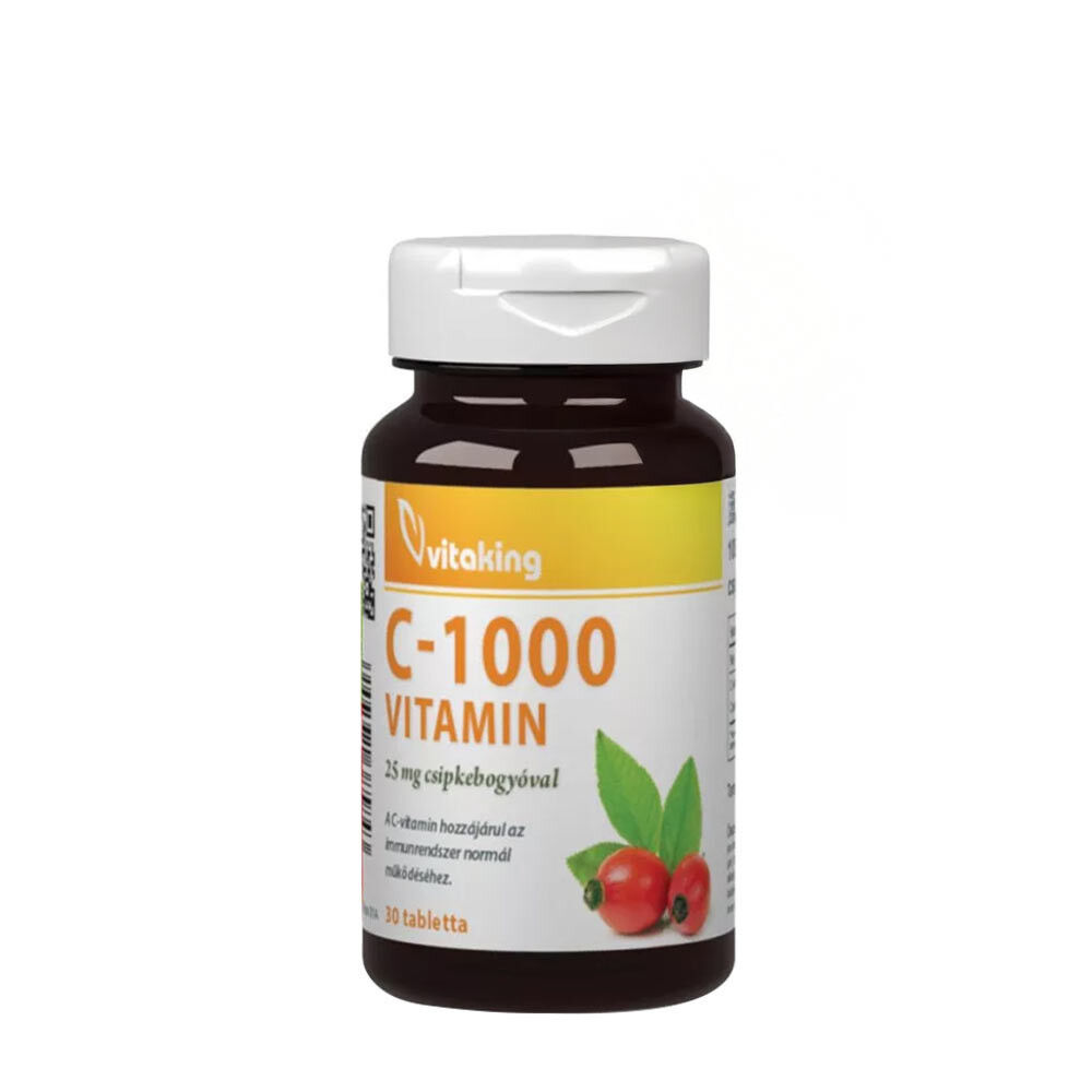 Vitaking C-1000 mg koos 25 mg kibuvitsaga (30 tabletti) – Viking Supplements