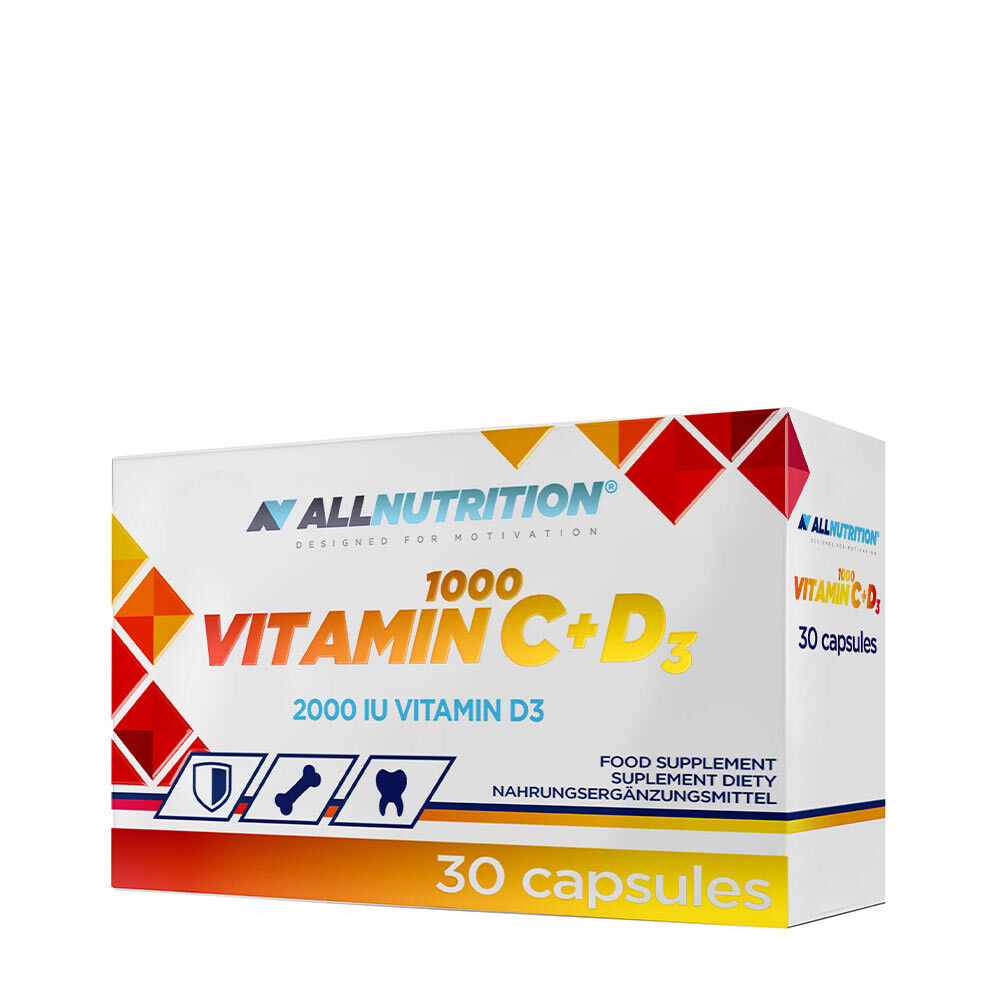 C-vitamiin 1000 + D3 – 30 kapslit – Viking Supplements