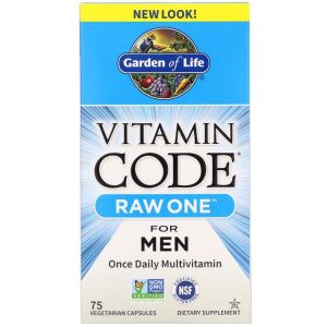 Vitamin Code RAW ONE for Men - 75 vcaps - Viking Supplements