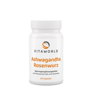 Vitaworld Ashwagandha Rose Root Complex (60 Caps) - Viking Supplements