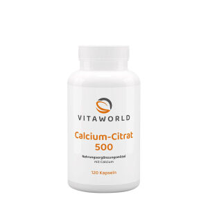 Vitaworld Calcium Citrate 500 (120 Capsules) - Viking Supplements