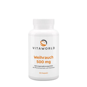Vitaworld Frankincense 500 mg (120 Capsules) - Viking Supplements
