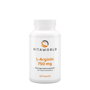 Vitaworld L-arginiin 750 mg (100 kapslit) – Viking Supplements