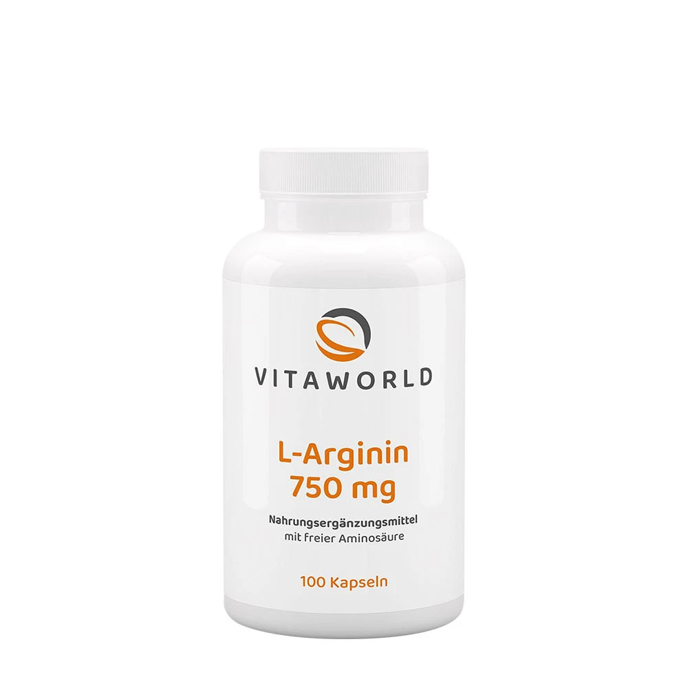 Vitaworld L-arginiin 750 mg (100 kapslit) – Viking Supplements