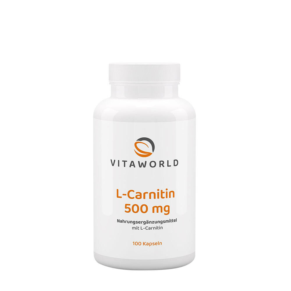 Vitaworld L-karnitiin 500 mg (100 kapslit) – Viking Supplements