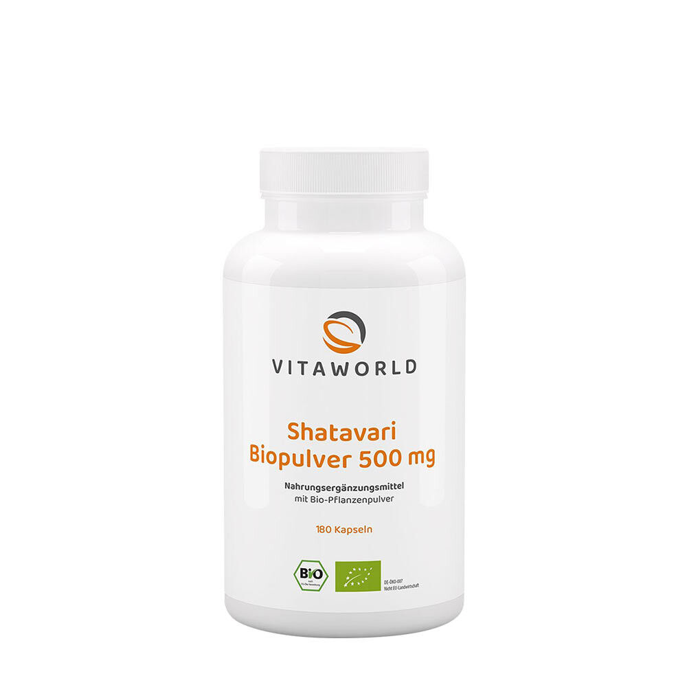 Vitaworld Shatavari 500 mg orgaaniline (180 kapslit) - Viking Supplements
