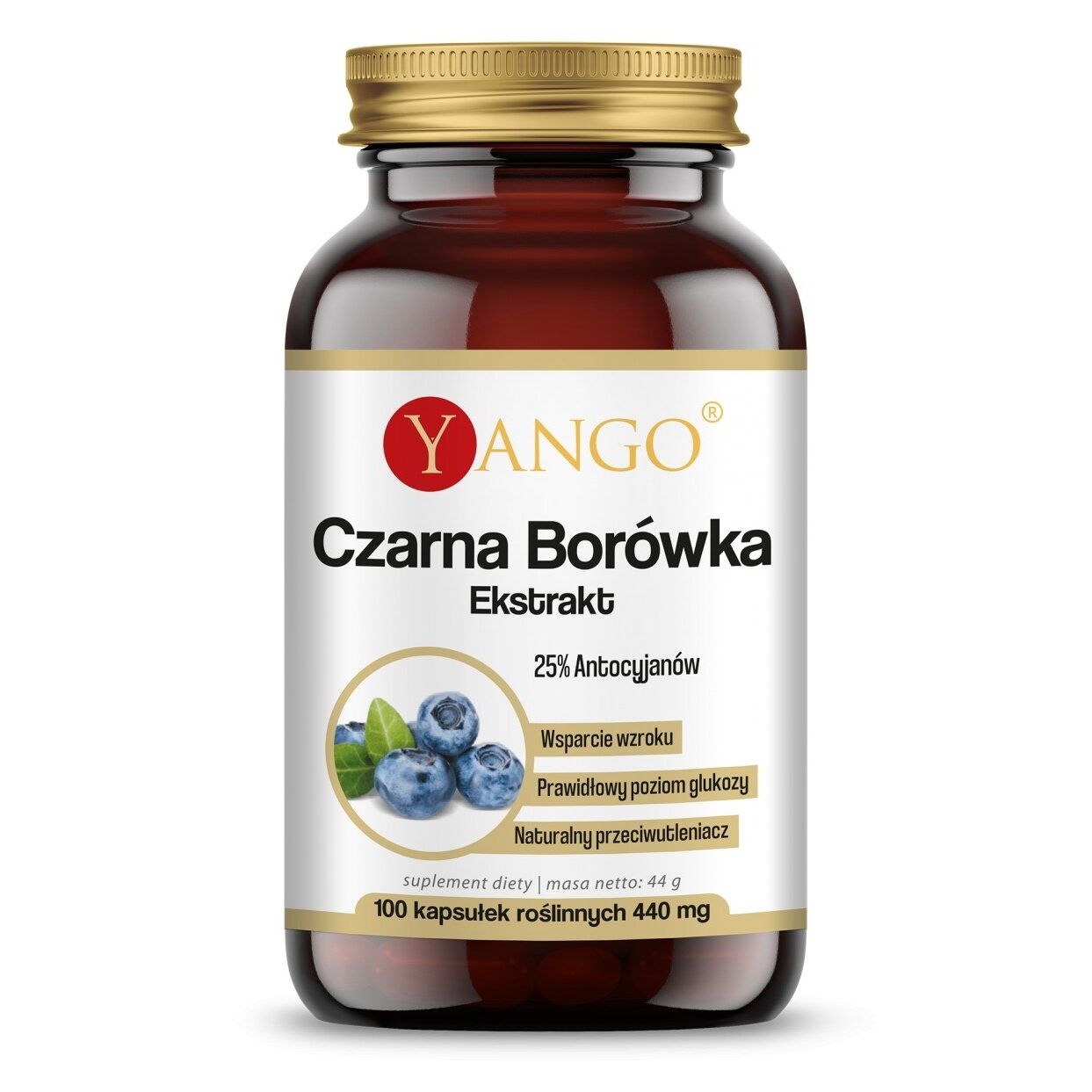 YANGO Must mustikas (100 kapslit) – Viking Supplements